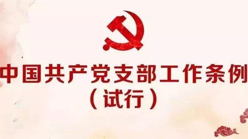 中国共产党支部事情条例（试行）